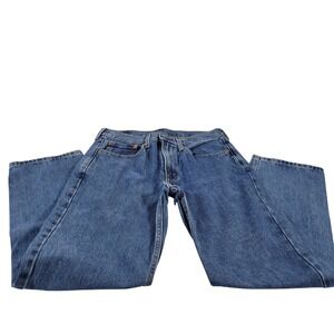 Levi Strauss 550 Mens Jeans W31 L30 Blue Straight Fit Denim Pants